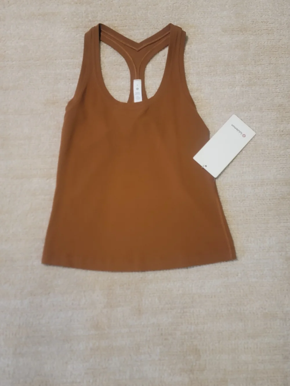 Lululemon Cool Racerback Tank Top in Copper Brown